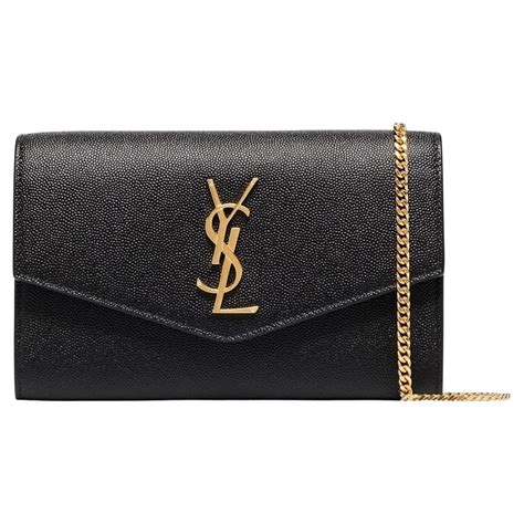 ysl wallet on chain medium black|ysl uptown wallet on chain.